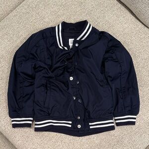 Kids Navy Blue Varsity Jacket